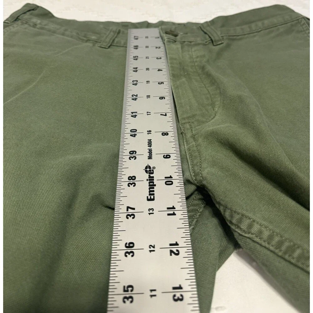 Patagonia Duck Pants Mens 33 Green Canvas Straight Organic Cotton Outdoor Hiking - Picture 8 of 10